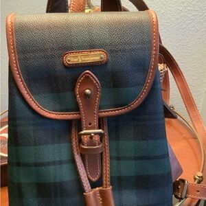 Polo by Ralph Lauren Green and Brown Backpack